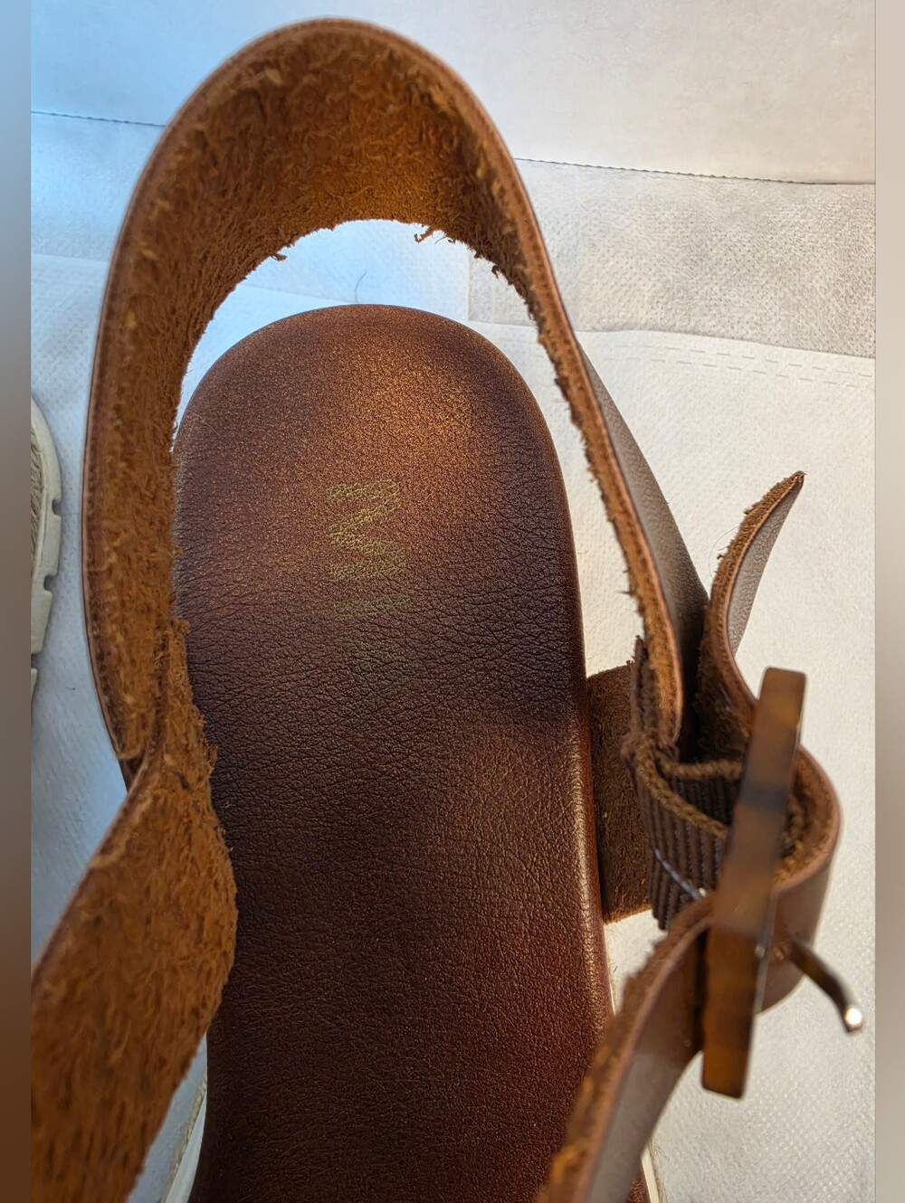 MIA Kiera Cognac Espadrille Platform Sandals Size 7 - Picture 4 of 6